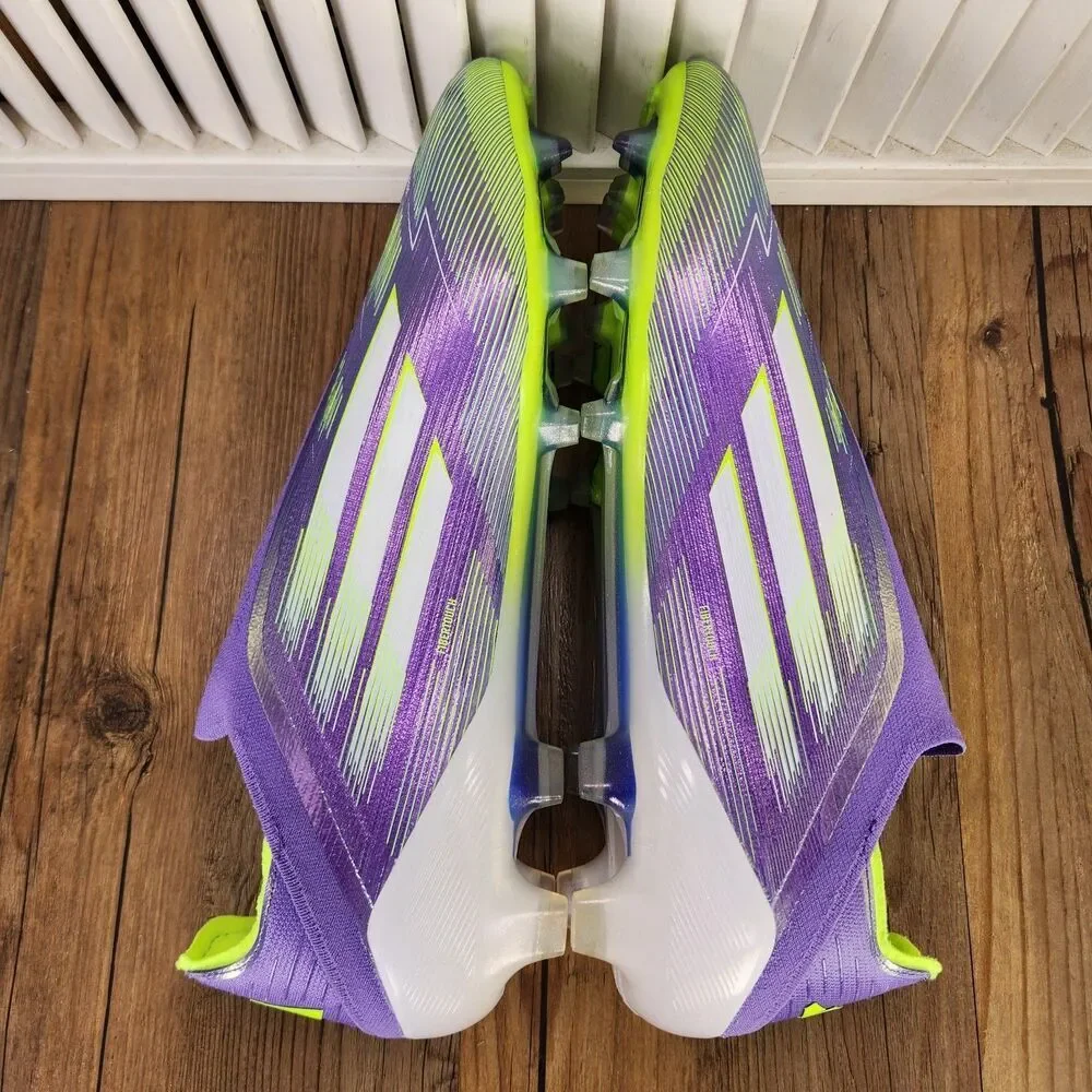 Adidas F50 Elite Laceless Firm Ground FG Mens Sz 13 Purple Soccer Cleats JH7628